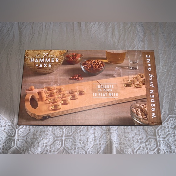 Wooden Pong Game - Picture 1 of 5